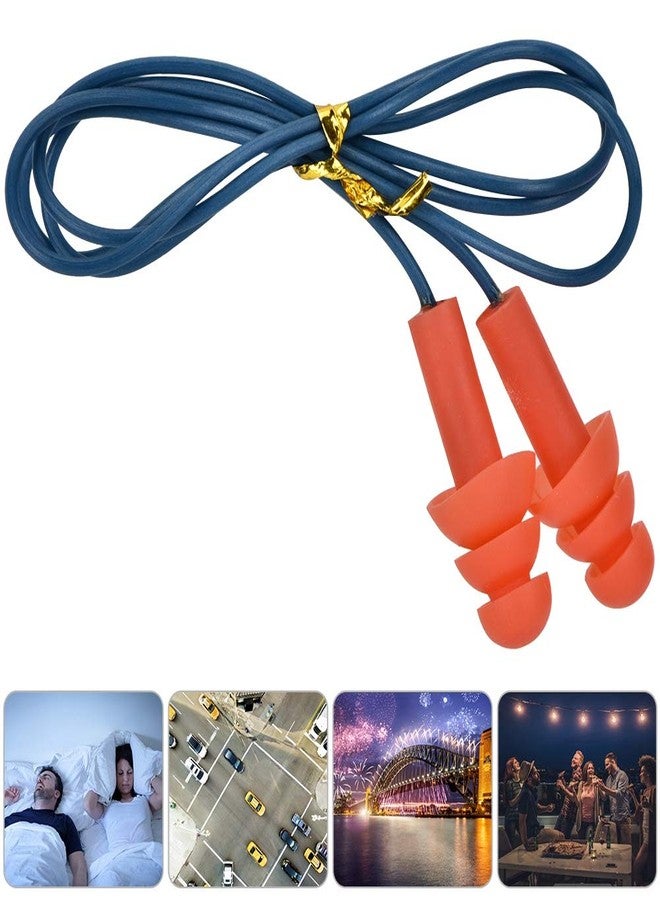 فوكيت سدادات أذن سيليكونية سلكية لتقليل الضوضاء، سدادات أذن لحماية السمع من أجهزة الكشف عن المعادن، سدادات أذن لتقليل الضوضاء - Image 2